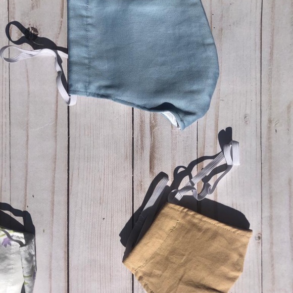 Triple Layer Cotton Face Masks Washable Reusable - Picture 4 of 10